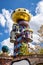 Kuchlbauer tower by architect Friedensreich Hundertwasser at Kuchlbauer Brewery, Abensberg, Germany