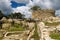 Kuelap is a mountaintop fortress city near Chachapoyas, Peru,