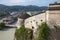 Kufstein fortress over river, Tyrol, Austria