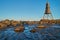 Kugelbake in Cuxhaven seen from the mud flats