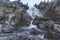 Kuiguk waterfall. Altai mountains landscape.