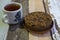 Kuih Kole Kacang and tea
