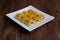 Kuih tart or pineapple tart on the wooden background