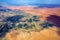 Kuiseb canyon aerial view, Namibia, Africa