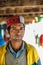 Kullu, Himachal Pradesh, India - April 01, 2019 : Portrait himachali boy on the street in Himalayan village, India