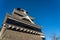 Kumamoto Castle in 2020. Kumamoto Prefecture, Japan