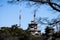 The Kumamoto Castle, which was damaged by the earthquake, is being rebuilt and is said to take 20 years.