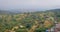 Kumbhalgarh fort and city Kumbhalgarh aerial view. Hill forts of Rajasthan. India. Horizontal pan