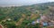Kumbhalgarh fort and city Kumbhalgarh aerial view. Hill forts of Rajasthan. India. Horizontal pan