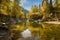 Kumir River flowing through the autumn Altai Mountains