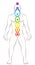 Kundalini Yoga Chakras Male Body Standing Man