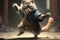 Kung Fu Kat Cat illustration generative ai