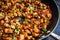 Kung Pao Chicken with Sichuan Peppercorns and Garlic in a Wok