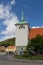 Kungalv church in summer time, Bohuslan, Sweden