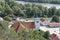 Kungalv church in summer time, Bohuslan, Sweden