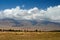 Kungoy Ala-Too or Kungey Alataw mountain view from Ysyk Kol and Tamchy village