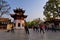 KUNMING, CHINA, FEBRUARY 08, 2017: people are exerciseing in the Kunming Green Lake Park, Kunming.