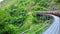 Kuranda Scenic Railway Rounding a bend in Queenland Australia