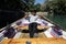 A Kurdish boys rows a boat in Urfa in Turkey.