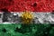 Kurdistan grunge flag, Iraq dependent territory flag