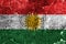 Kurdistan grunge flag, Iraq dependent territory flag