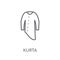 Kurta linear icon. Modern outline Kurta logo concept on white ba