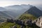 Kurutzeta mountain and surrounding area in Urkiola natural park in the Basque Country Spain