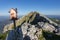 Kurutzeta mountain and surrounding area in Urkiola natural park in the Basque Country Spain