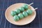 Kusa dango, mugwort-flavored rice dumpling