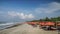 Kuta Beach , Indonesia , A large crowd of tourists enjoy summer on Kuta beach in Bali, Wonderful Indonesia