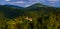 KUTAISI, GEORGIA: Beautiful landscape with a view of the Motsameta Monastery on a sunny summer day.