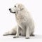 Kuvasz breed dog isolated on a clean white background