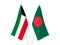 Kuwait and Bangladesh flags