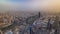 Kuwait City cityscape timelapse is the capital of Kuwait. Sunset time.