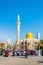 KUWAIT CITY, KUWAIT, NOVEMBER 4, 2016: View of a small square with a mosque with a golden dome near the central souq in