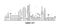 Kuwait city skyline vector linear style buildings