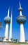Kuwait city water towers