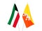 Kuwait and Kingdom of Bhutan flags