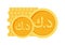 Kuwaiti Dinar Coins Kuwait Money Currency Icon for Business and Finance in Elements PNG Illustration