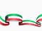 Kuwaiti flag wavy abstract background. Vector illustration.