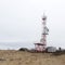 Kuzomen, Terskiy district, Murmansk region, Russia, Cellular mobile tower with antennas