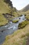 Kvernufoss Waterfall in countryside of Iceland