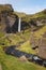 Kvernufoss Waterfall in Iceland