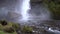 Kvernufoss waterfall in southern Iceland, on a golden ring.