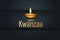Kwanzaa banner. Traditional african american ethnic holiday design concept with a burning candle.