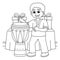 Kwanzaa Boy Playing Djembe Coloring Page