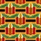 Kwanzaa or Christmas seamless pattern, AI generated