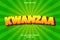 Kwanzaa editable text effect embossed comic style