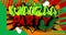 Kwanzaa Party. Motion poster. 4k animated Comic book word