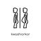 Kwashiorkor icon. Trendy modern flat linear vector Kwashiorkor i